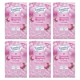 Dresdner Essenz Care Bath Soft Peony 6 x 60 g Vegan Bath Additive Pack of 6