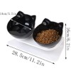 Raised Feeding Bowl, Cat Bowl, Tilted Cat Bowl, Raised Double