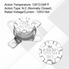 QUARKZMAN KSD301 Thermostat 120°C/248°F 16A Normally Closed N.C Adjustable Snap