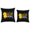 Just A Girl Who Loves Ducks Throw Pillow