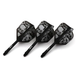 CUESOUL ROST Integrated Dart Shaft and Flights,big wing shape,Set of 3 pcs Skull Pattern(CSAK-5KL12-S)