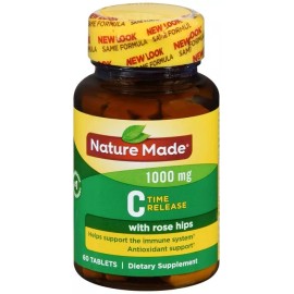 Nature Made C 1000 mg with Rose Hips Tablets Time Release 60 EA