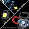 MAKDAK Cob Keychain Work Light Keychain Flashlight 4 Light Modes,Keychain