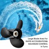 Wvkeosc 13 x 19 Aluminum Boat Propeller for Mercury Engines