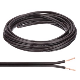 PATIKIL 15Ft 18/2 PVC Covered Wire, 300V SPT-2 Lamp Cord Insulated Heat Resistant Electronical Flexible Cable for LED Lamp Wire Audio Cable Speaker, Brown, UL Listed