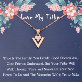FOTAP Tribe Necklace Tribe of Friends Gift Girls Pendant Necklace Bridal Party Gifts Bridesmaids Gift Best Friends Gift (Tribe Ne)