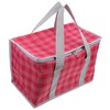 BUGUUYO Large Capacity Insulated Cooler Bag for Groceries Reusable Zippered