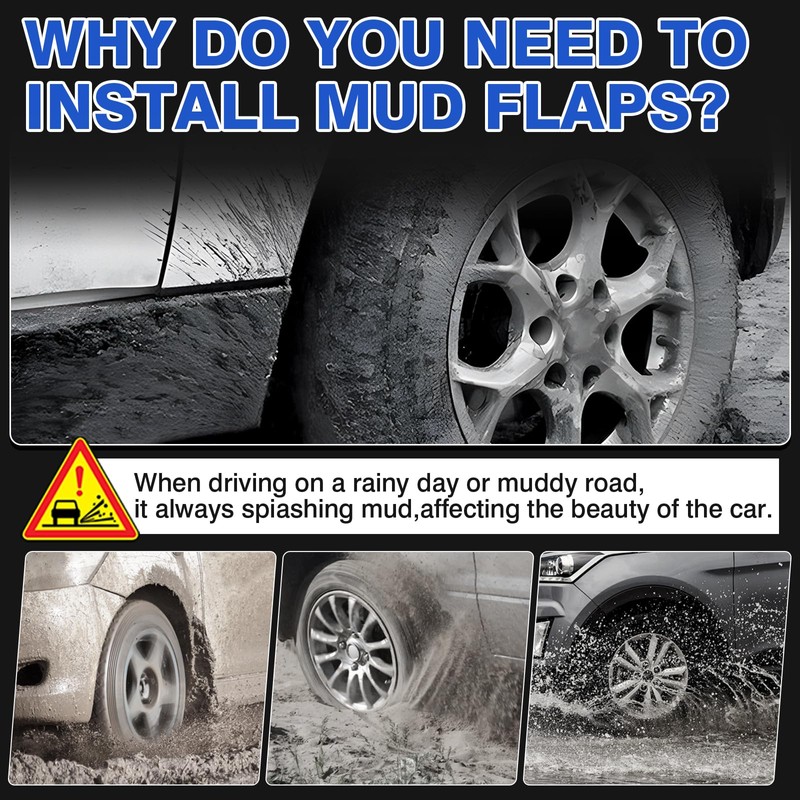Autorder Mud Flaps Splash Guards for 2019-2022 2023 2024 Dodge