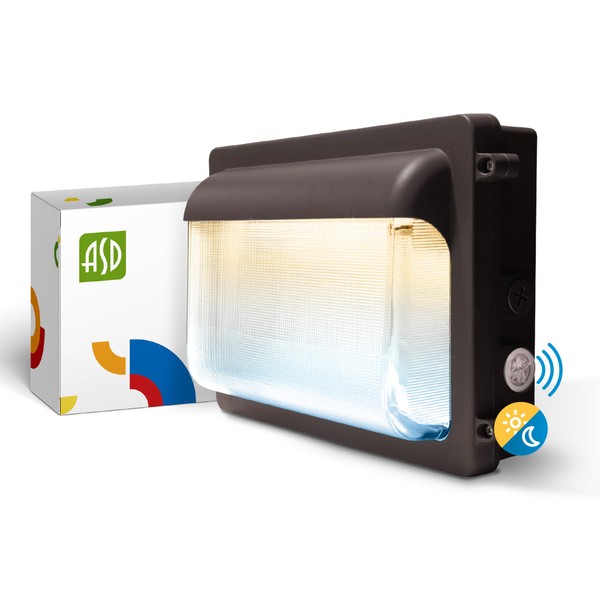 ASD 60/70/80W LED Wall Pack Light Slim with Dusk to