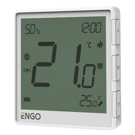 ENGO E-ONE Wireless Smart Thermostat, WiFi Programmable Controller, ZigBee 3.0, Underfloor Heating, Alexa Compatible, TUYA Smartlife Control Boiler Heat Pump (White EONE-BATW)