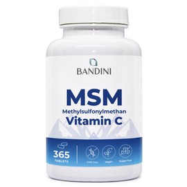 Bandini® MSM 2000 mg - 365 High Strength Tablets - Methylsulfonylmethane