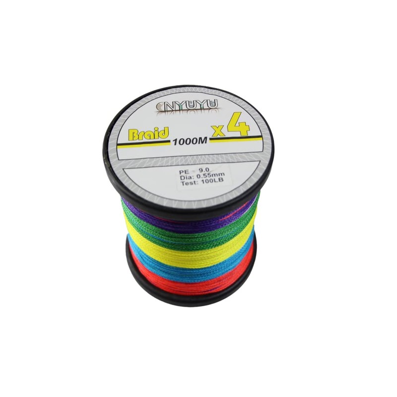 Braid Fishing Line Multicoloured - 1000M - 20Lb 1000m -