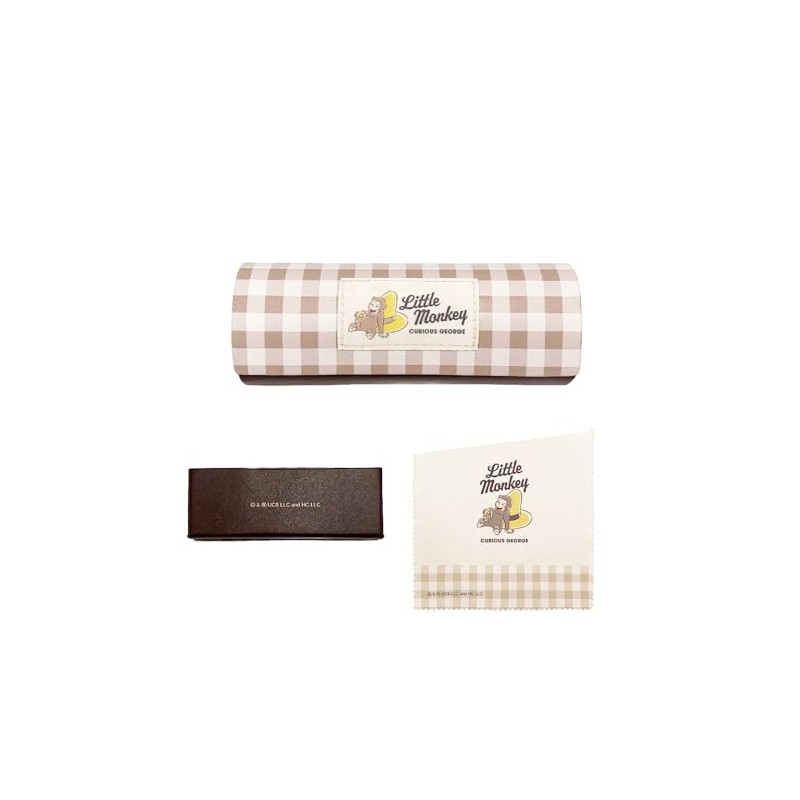 Kamiojapan 211679 Curious George Glasses Case, Banana Time