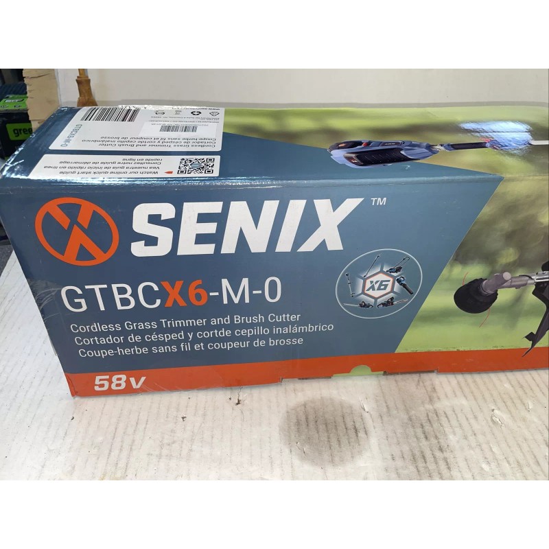 SENIX GTBCX6-M-0 13" 58V Cordless Brushless String Trimmer.Tool Only. 0051