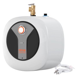Mini-Tank Electric Water Heater 8-Gallon 1440W Safety Valve Kitchen UseCapacity: 8 gal