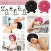 Meajax 2 Piezas Gorro de Pelo Rizado de Satén,Gorro de