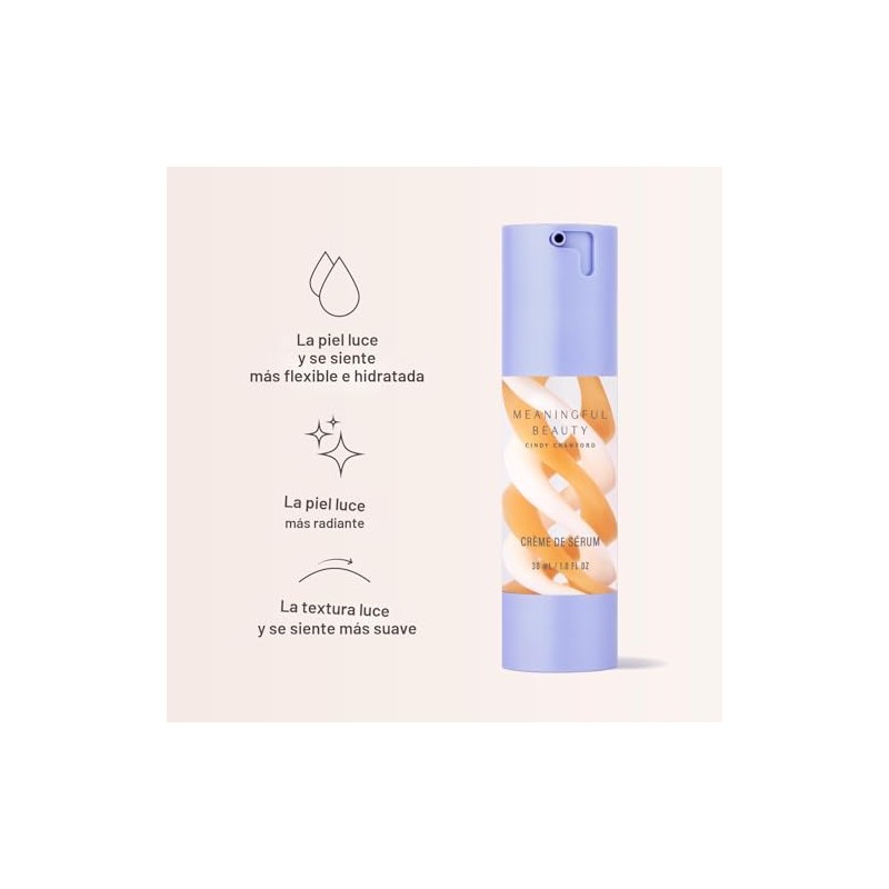 Meaningful Beauty Crème de Serum, Hidratante de noche con extracto
