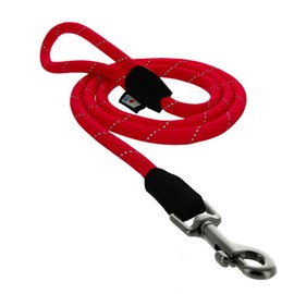 Pawtitas 6FT Training Dog Leash Durable Small Rope Leash for Dogs Premium Quality Heavy Duty Rope Lead Strong and Comfortable - Red Puppy Leash