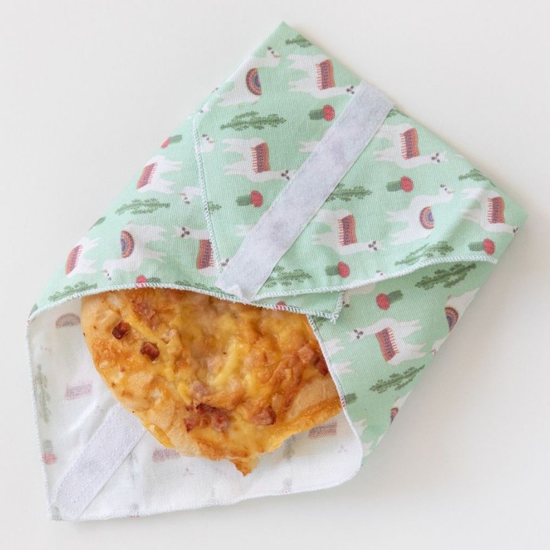 4MyEarth Reusable Cotton Sandwich Wrap, Llamas