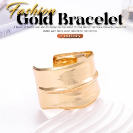 Jovono Boho Bangle Open Bangles Chunky Design Bangle Jewelry 1 Piece for Women