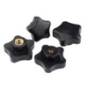 ANSIEDIO 5pcs M10 Star Handle Nuts, Knob Grip, Clamping Knob