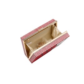 WIGUYUN Womens Full Rhinesrone Clutch Handbag Sparkling Evening Bag Glitter Wedding Bridal Purse,Red