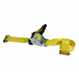 Mytee Products 8 Pack 2'' x 12' Auto Retractable Ratchet Straps for E-Track - Retractable Tie Down Straps with 3300 lbs Breaking Strength - Self Ratcheting Strap for Boat, Jet Ski, ATVs, Bikes