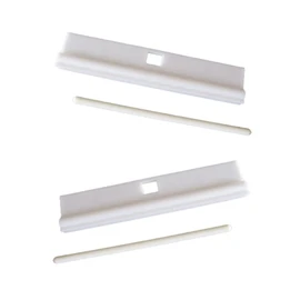 DIY Adjustable Vertical Blind Hanger 3.5” (89mm) Replacement White Hangers for Slats Louvre First blinds Vertical Blind Accessories Slats Spare Parts Bottom Weights Slats Pack of 10.