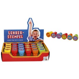 Trendhaus Trendhaus942654 Teacher Stamper Cool Style Self-Inking, Multi-Color