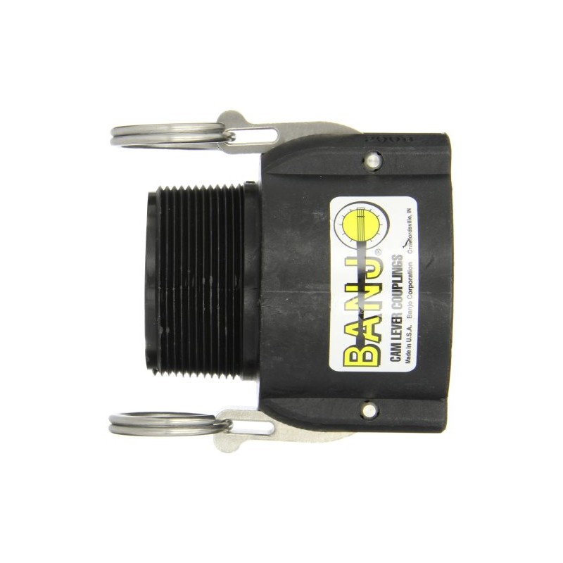 Banjo 200B Polypropylene Cam & Groove Fitting, 2" Female Coupler