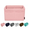 OMYSTYLE Pink Organizer Insert, Felt Tote Bag Organizer Insert with