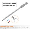 sourcing map Ball End Hex Screwdriver Bit 3mm (H3.0) Tip