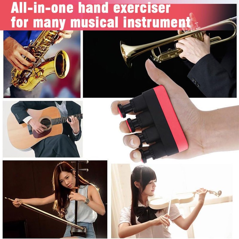 KSJEHW Finger Exerciser Tool, Guitar Trainer, Hand Trainer for Guitar