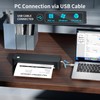 JADENS Portable Printer with 6 Rolls of Thermal Paper, Inkless