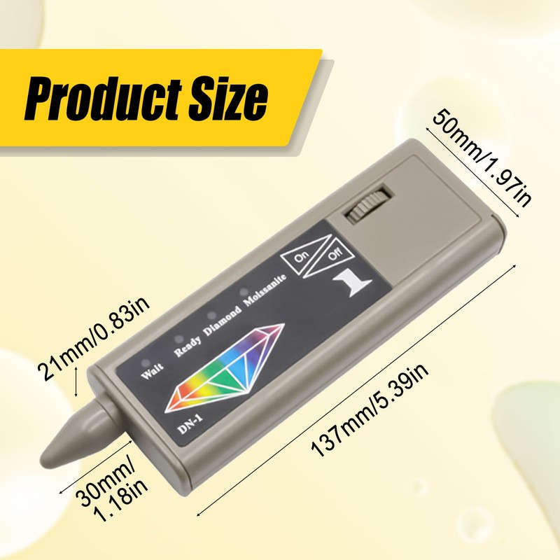 Moissanite Diamond Tester Pen, 2 in 1 Diamond & Moissanite