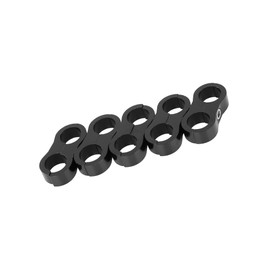 Partuto AN10 Car Hose Separator Aluminum Clamp Fuel Line Adapter Black 5pcs Replacement