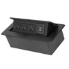 Power Socket Slow Opening Waterproof Modern Recessed Power Strip Desk