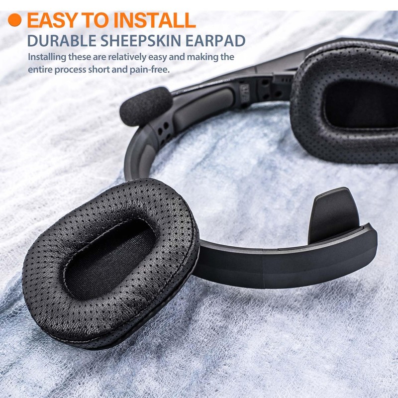B450-XT B550-XT Replacement Ear Pads Sheepskin Leather Ear Cushion Compatible