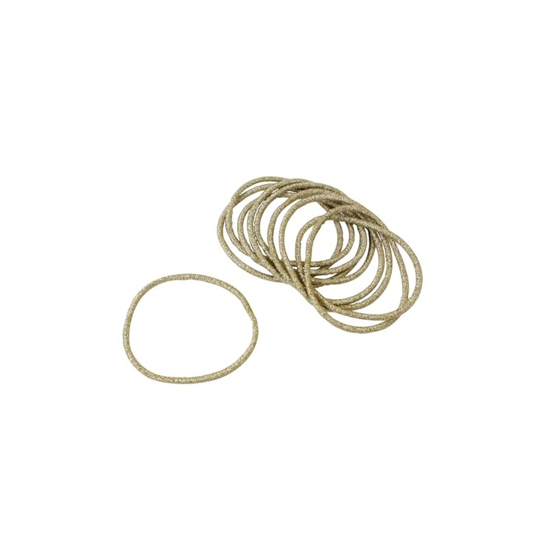 Nippon Chuko F10-RMG Ring Rubber Glitter 10 Pieces, Medium (φ3