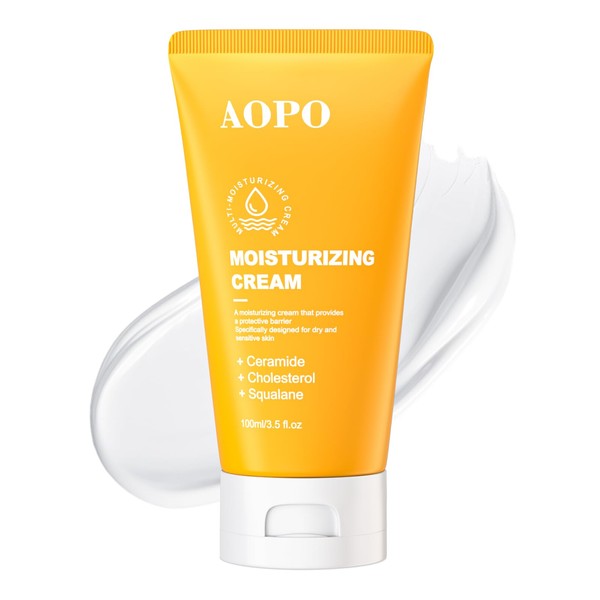 AOPO Face Moisturizer with Ceramide, Cholesterol, and Squalane - Daily