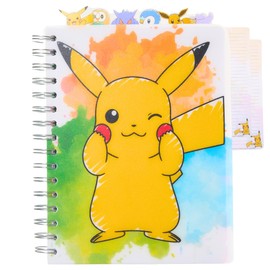 Innovative Designs Pokémon Tab Journal Notebook for Kids, Spiral Bound, 144 Lined Pages, 8 x 7 inches
