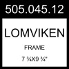 IKEA LOMVIKEN Frame Black  7 ¾x9 ¾" 505.045.12