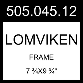 IKEA LOMVIKEN Frame Black  7 ¾x9 ¾" 505.045.12