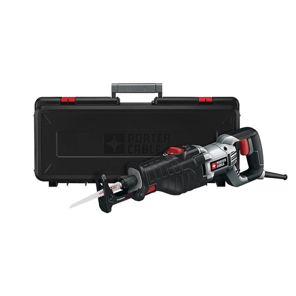 PORTER-CABLE Reciprocating Saw, 8.5-Amp with Orbital Action (PC85TRSOK) , Black