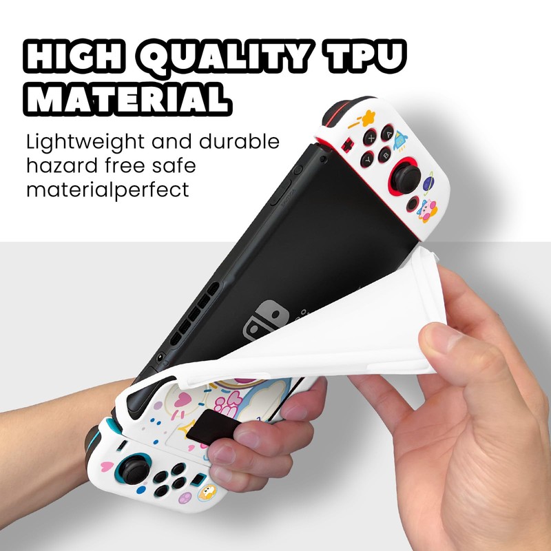 Switch Case, Switch NS Hülle, Anti-Kratzer Design Zubehör, TPU-Softcase im