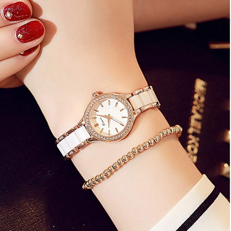 KIMIO K6121 Women's Watch - Simple Women's Watch - White