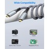 ZeniKon 4K Micro HDMI to Micro HDMI Cable 6FT, Braided