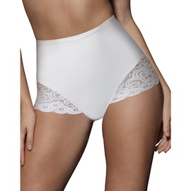 Bali womens Firm Control With Lace Dfx054 2-pack shapewear briefs, White Garment/White Garment, Large US