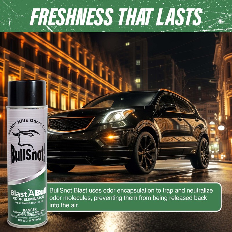 BullSnot Blast Odor Eliminator – Powerful Car & Home Smell