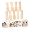 jojofuny 20pcs Unfinished Wood Peg Doll DIY Blank Wooden Figures